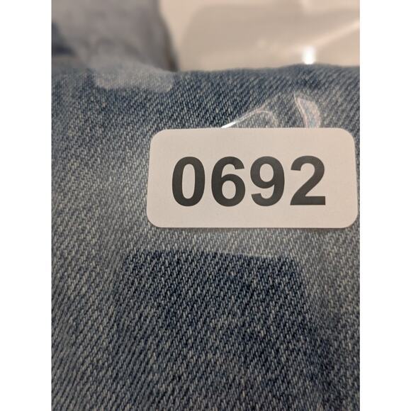 Reformation Jeans Womens Sz 26 Liza Distressed Straight Leg Crop High‎ Rise Blue - Picture 10 of 10